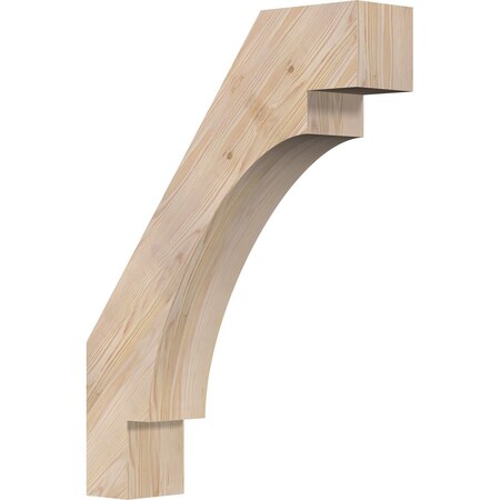 Ekena Millwork 5 1/2"W x 24"D x 32"H Merced Smooth Knee Brace, Douglas Fir BRC06X24X32MRC00SDF